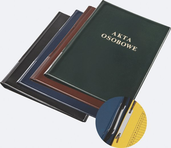 Teczka do akt osobowych PVC granatowa Panta - plast 0409-0013-02 (4 x listwa)